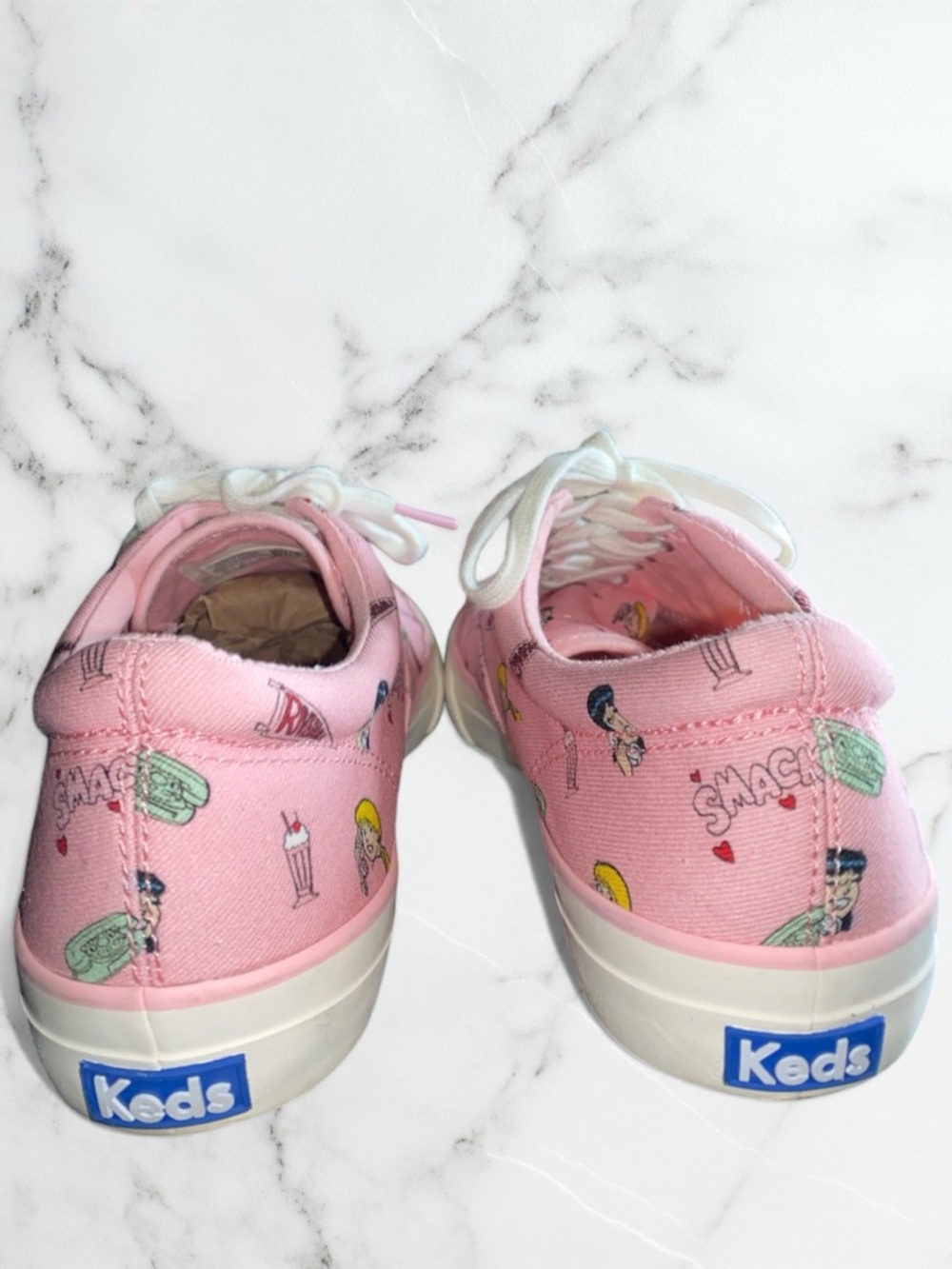Keds X Betty And Veronica Anchor Riverdale Pink Canvas Sneakers sz8 - Picture 5 of 5